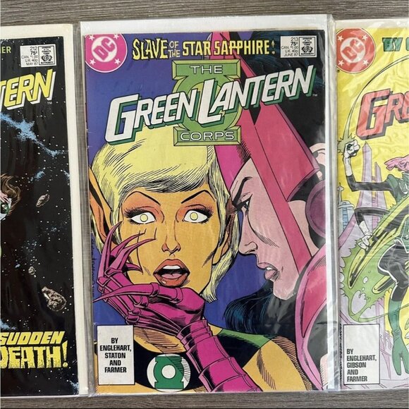 THE GREEN LANTERN CORPS (Lot of 3)  COMIC BOOK - DC  #212,#213,#214 - Picture 3 of 4